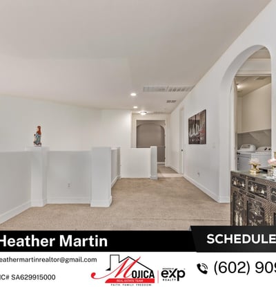 Located upstairs near bedrooms, the laundry area improves daily efficiency and flow. This thoughtful feature adds value to this spacious Glendale home with open-concept interior.