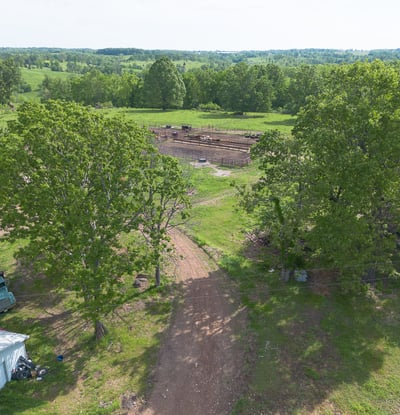 Looking north from house driveway