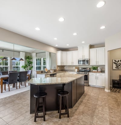 Kitchen with Granite & Island