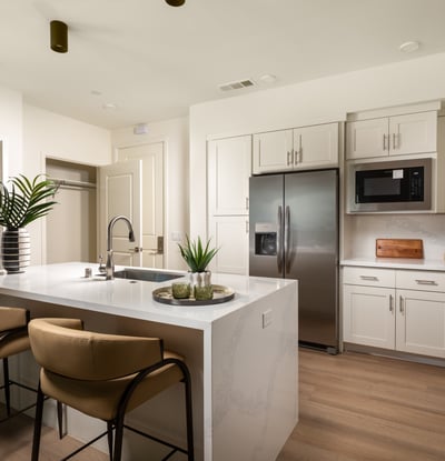 Kitchen Island form 2 Bedroom Plan