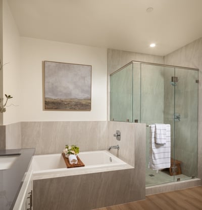 Master Bathroom Has Separate Shower Room and Bathtub