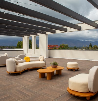 Roof Top With Mountain View