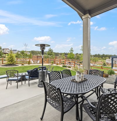 Gorgeous Patio that overlooks the park.