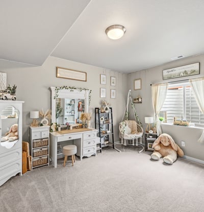 Bedroom in basement.