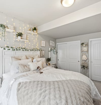 Bedroom in basement.