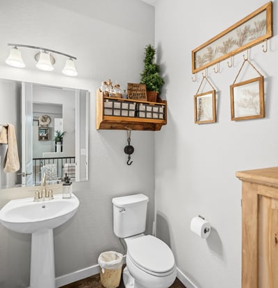 Powder Room on the Main Level