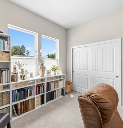 Main Level Bedroom used as a craft room