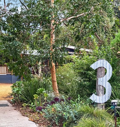 Nestled in lush greenery, this property offers a unique blend of comfort and natural beauty.