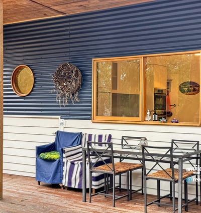 Enjoy outdoor living on this inviting patio, perfect for relaxed gatherings and morning coffee.
