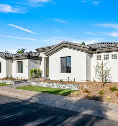 Fresh stucco, updated windows, and stone accents create a sophisticated first impression in this updated Scottsdale property.
