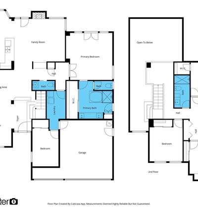 Detailed floor plan illustrating the home's functional design, including open-concept living spaces, multiple bedrooms, upstairs loft, spacious primary suite, attached garage, and well-planned layout in Chandler.