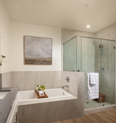 Master Bathroom Has Separate Shower Room and Bathtub