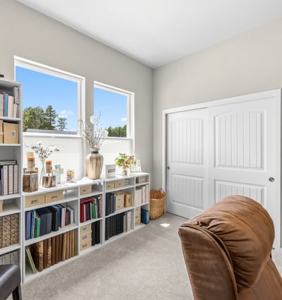 Main Level Bedroom used as a craft room