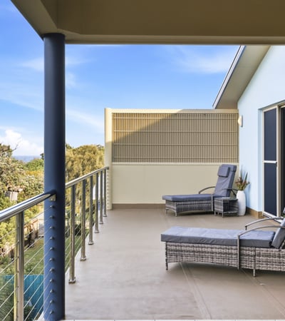 Enjoy expansive views from this spacious balcony, perfect for relaxation and outdoor gatherings.