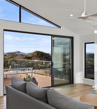 Bright open-plan living space with expansive views and seamless indoor-outdoor flow, perfect for modern living.