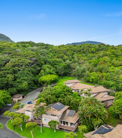Discover a unique multi-home property nestled in lush greenery, perfect for nature enthusiasts and peaceful living.