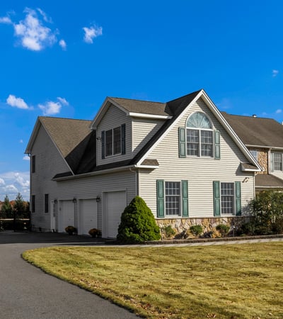 Enjoy this oversized 3-car garage with a side entry door. One oversized garage door accommodates larger vehicles.