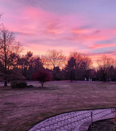End each day with a breathtaking sunset from the front porch.