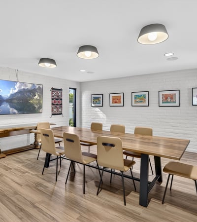 Community clubhouse designed for social events and gatherings, featuring contemporary finishes and flexible seating areas.