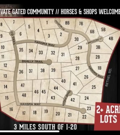 169 &174 Hansma Way Lots, & TBD Saddle Club Estates Lot, Bar H Ranche & Saddle Club Estates, Weatherford, TX
