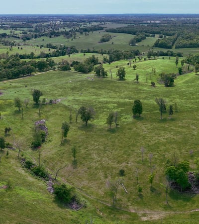 Panning south east. North Corral on left, Ranch manager's home on the right.