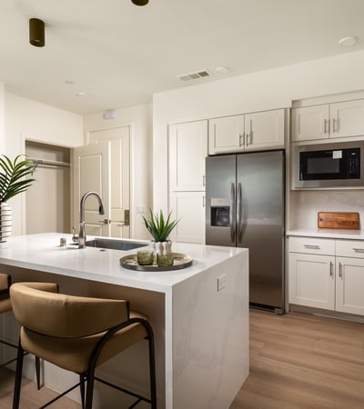 Kitchen Island form 2 Bedroom Plan