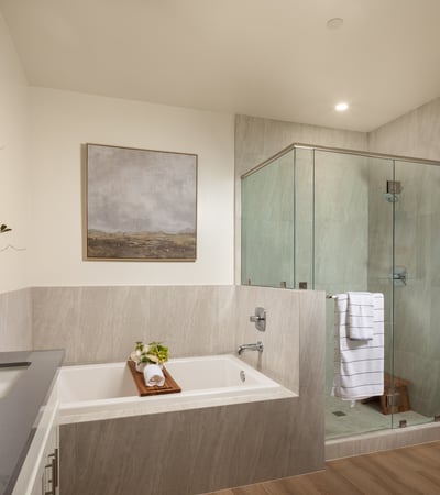 Master Bathroom Has Separate Shower Room and Bathtub
