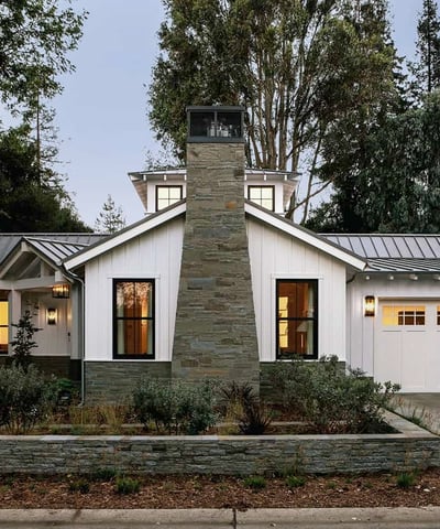Charming modern home featuring stunning architecture, ample outdoor space, and inviting interiors in a serene setting.