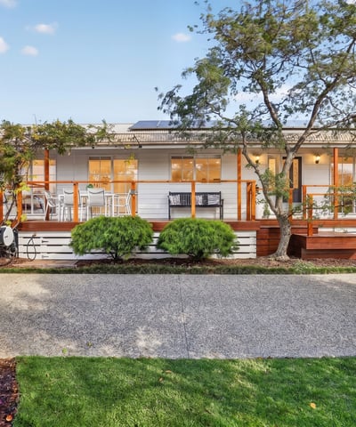 Contemporary home featuring spacious outdoor living areas and modern amenities, ideal for entertaining and relaxation.