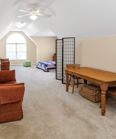 The expansive Bonus Room is a versatile room to use for recreation, hobbies, exercise room, playroom, or additional living space.