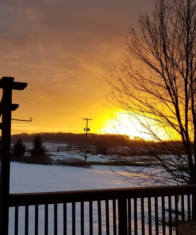 Enjoy spectacular backyard sunrises all year round.