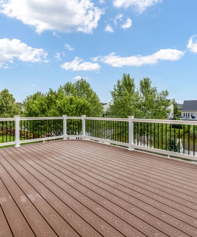 Deck Overlooking Water Views