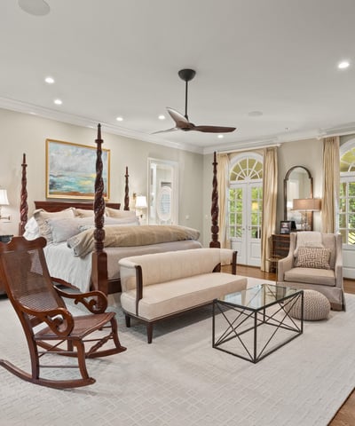 Primary Owners' suite with TWO ensuite bathrooms and closets