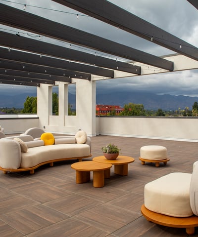 Roof Top With Mountain View