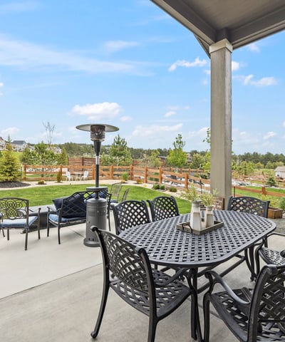 Gorgeous Patio that overlooks the park.
