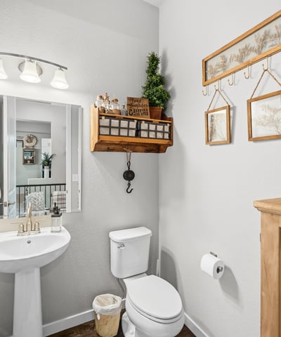 Powder Room on the Main Level