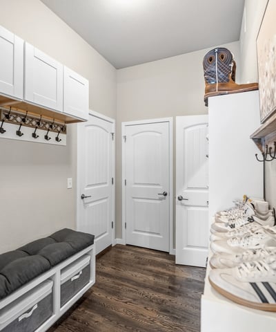 Mudroom off the garage