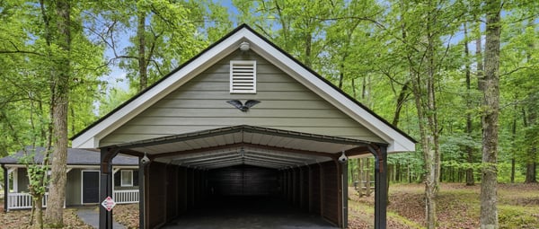 Spacious carport that offers ample parking and easy access to the home.