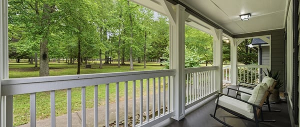 Perfect spot to relax while enjoying the beautiful yard.
