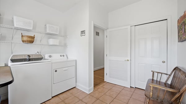 Laundry Room on First Floor Main Level = True Main Level Living