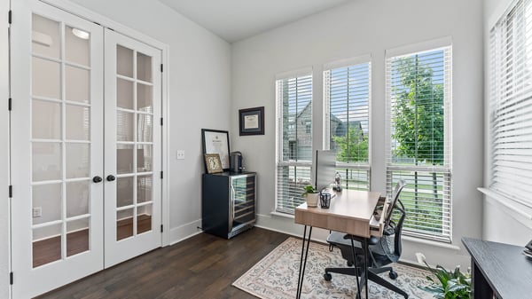 Second Main Level Bedroom/Den/Office with French Doors!
