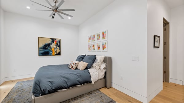 Spacious third bedroom with modern design, natural light, and versatile use. This Paradise Valley home is ideal for guests, office, or flex space.