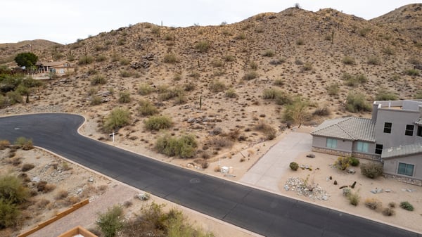 Elevated desert homesite featuring rugged mountain scenery and peaceful natural surroundings in Phoenix. Ideal for building a luxury custom home with privacy and breathtaking Arizona landscape views.
