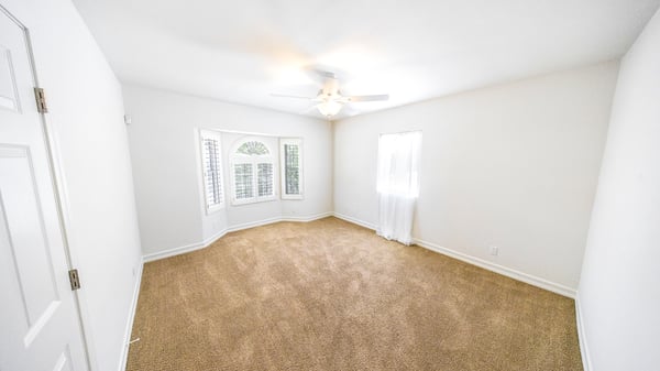 Front bedroom with custom plantation