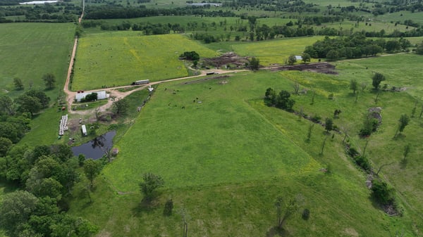 Shot in May overlooking the north corral and pens.