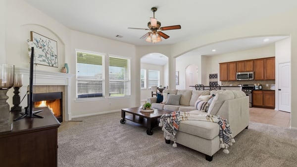 Imagine hosting in this fabulous open concept living/kitchen/dining area!