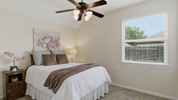 Secondary bedroom on the back of the house.