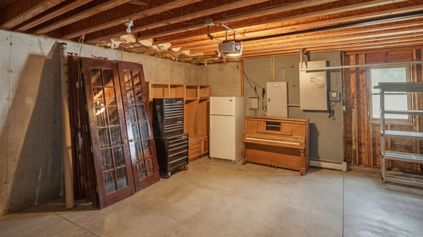 Garage - virtually decluttered