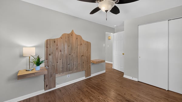 Built in Headboard and Side Tables