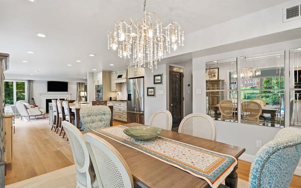 Dining area and kitchen